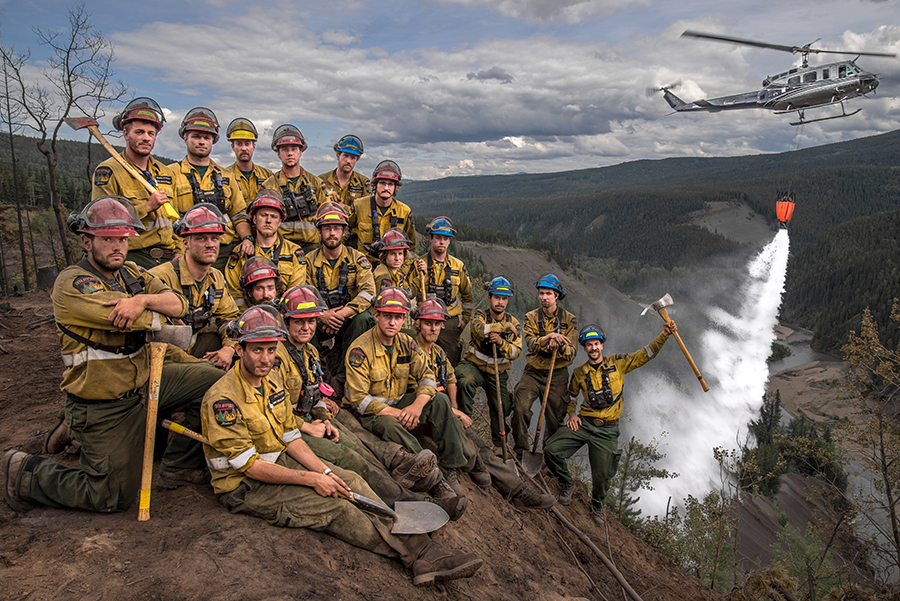 Peace River unit crew of firefighters