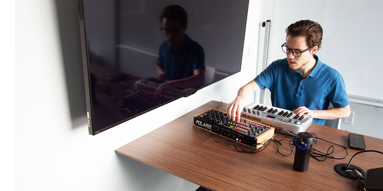 Inspired by music of the '80s, NAIT grad builds synthesizer from