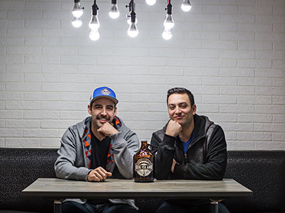 Chad Paulson and Ben Fiddler, owners and operators of Dog Island Brewing