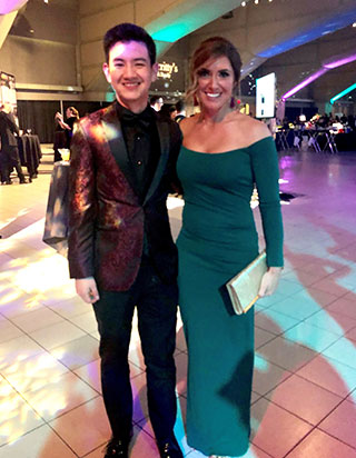 josh hui and carrie doll c-host the 2019 stollery snowflake gala