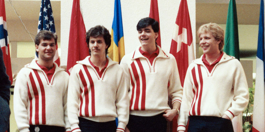 kevin martin, far right, and curling team