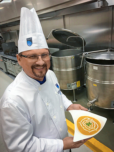 Culinary Arts instructor Randall Stasuk enjoys getting creative with turkey leftovers.