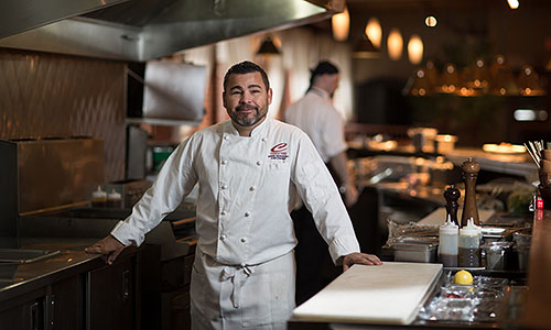 Shonn Oborowsky, owner and head chef at Characters fine dining