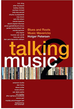 book cover for holger petersen's talking music 2, interviews with blues and roots musicians