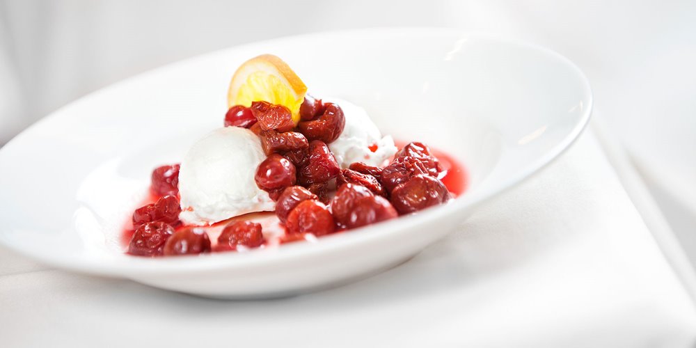 photo of cherries jubilee