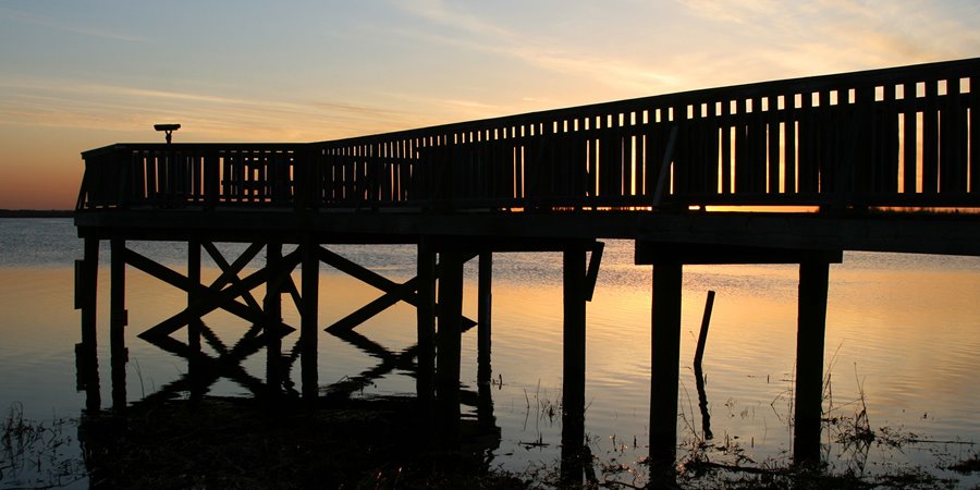 big lake pier, st. albert